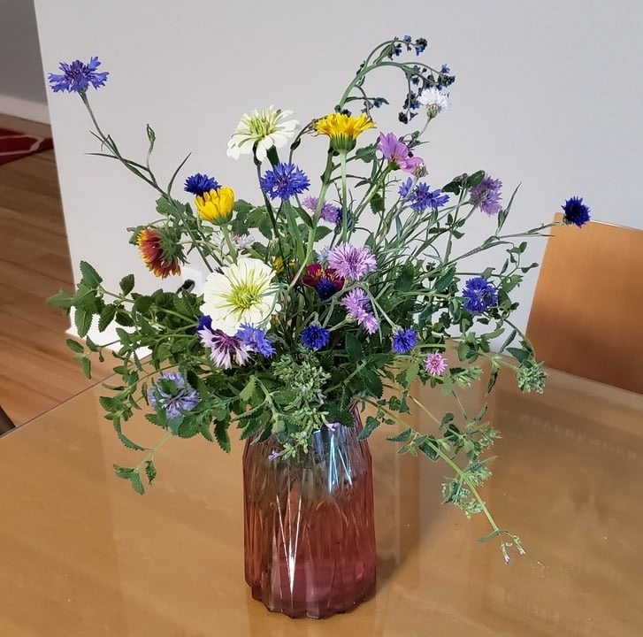 A floral arrangement from Grace's Flower Farm