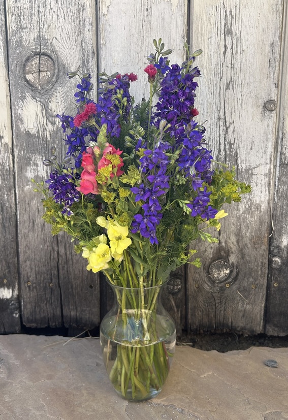 A floral arrangement from Grace's Flower Farm